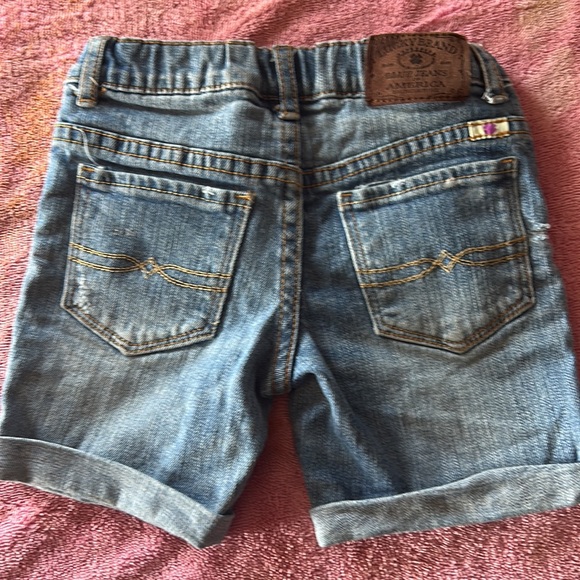 Kids size 4 π Lucky Brand jean shorts. Gently used. Very cute and soft. - Picture 1 of 8